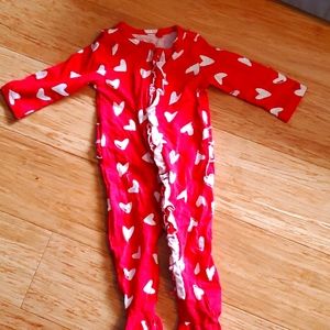 Jessica simpson valentines footie pajamas